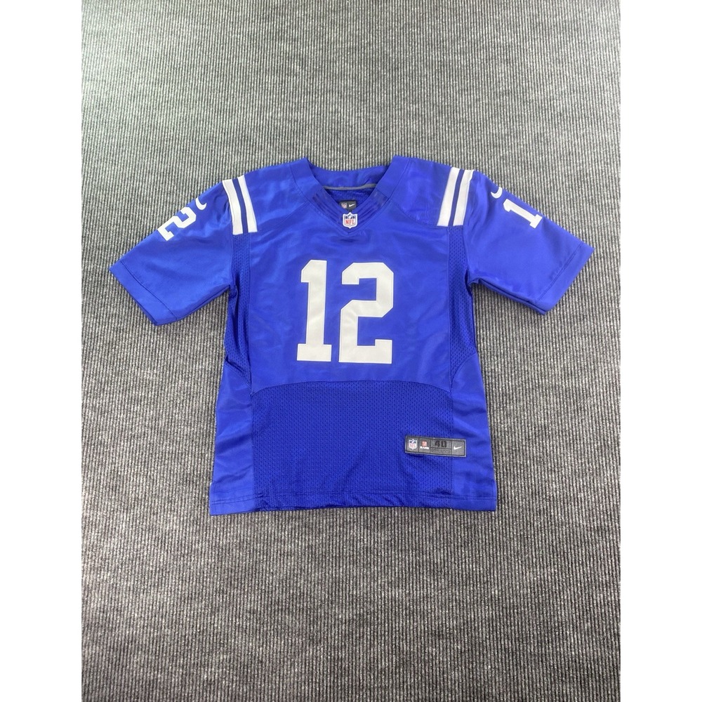 Andrew Luck Jersey Men 40 Blue Indianpolis Colts NFL Nike On Field Stitched
